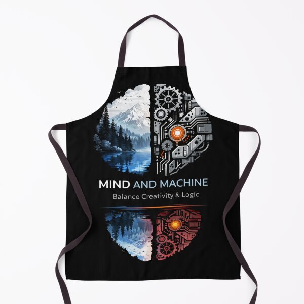 Item preview, Mind and Machine – Double Exposure Mirror Design designed and sold by NomadUSArt.