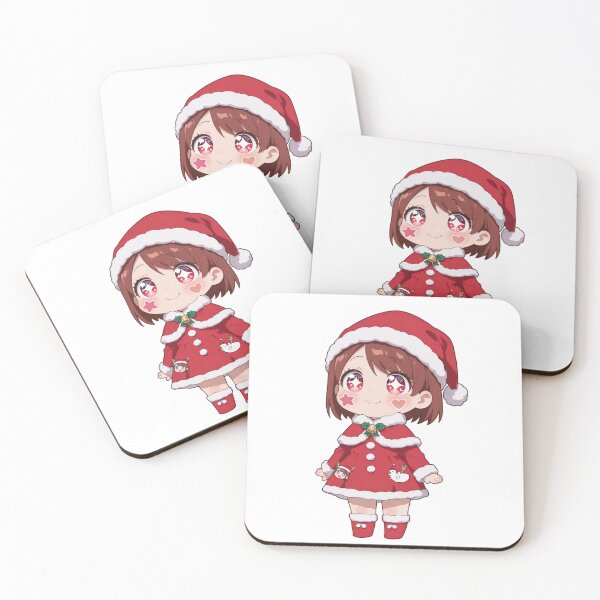 Item preview, Kawaii Christmas Anime Girl Sticker Design designed and sold by Atthapolaudom.