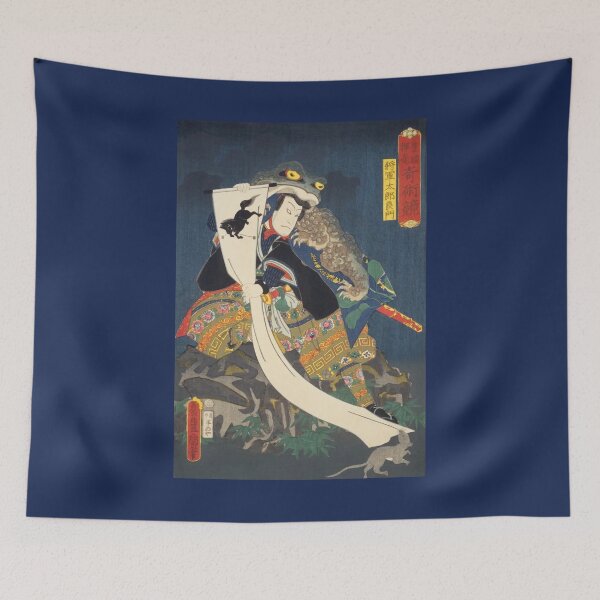 Item preview, Vintage,A contest of magic scenes by Toyokuni Utagawa, Japanese art, woodblock, Ukiyoe, Wall art, Puzzle, designed and sold by VintageJapan for Japanese woodblock, Ukiyoe, Retro art and more.