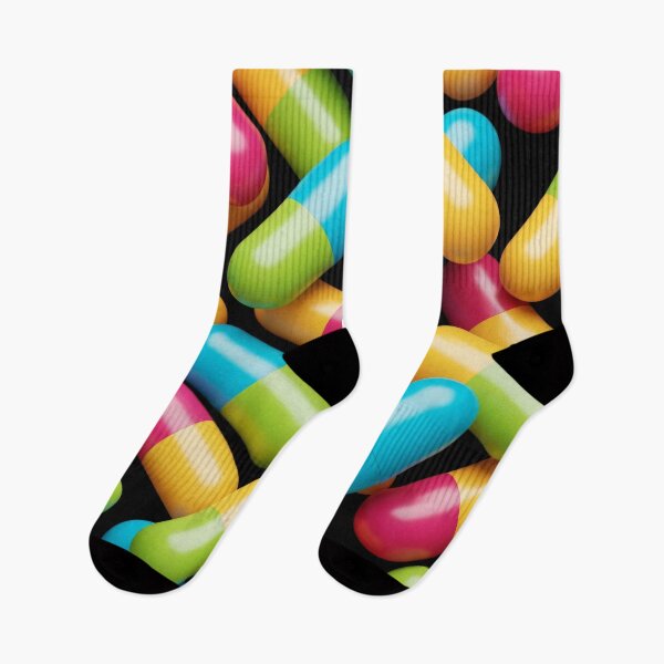 Item preview, Neon Capsule Candy Pattern designed and sold by Kaleidoscope Print.