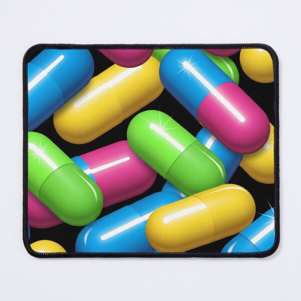 Item preview, Glossy Neon Capsules Seamless Pattern designed and sold by Kaleidoscope Print.