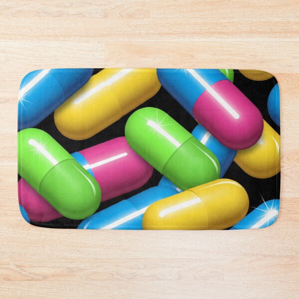 Item preview, Glossy Neon Capsules Seamless Pattern designed and sold by Kaleidoscope Print.