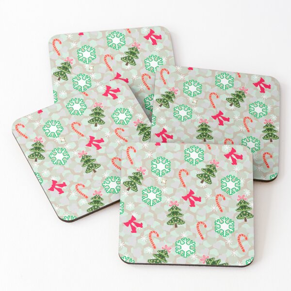 Item preview, Cute Christmas Seamless Pattern with Trees, Candy Canes & Snowflakes – Festive Holiday Design designed and sold by HopeAndHustle.