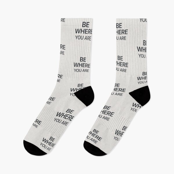 Item preview, Be Where You Are – Mindful Minimal Quote Design designed and sold by Irene Catchmind.