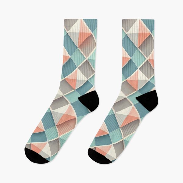 Item preview, Spring Harlequin Diamond Pattern Pastel Geometric Art Print designed and sold by PinUpPizzazz.