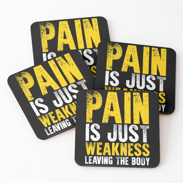 Item preview, Pain is Just Weakness Leaving the Body - Motivational Words designed and sold by mazenyverxa.