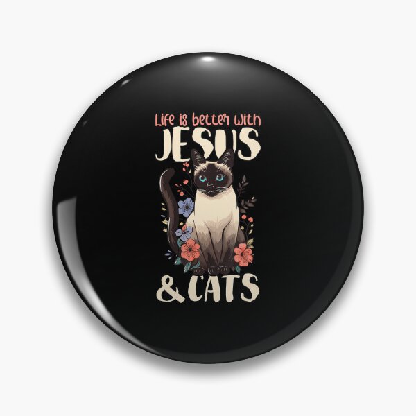Item preview, Life Is Better With Siamese Cats Jesus designed and sold by LunaDangelo.