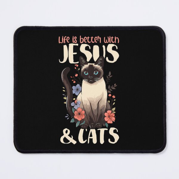 Item preview, Life Is Better With Siamese Cats Jesus designed and sold by LunaDangelo.