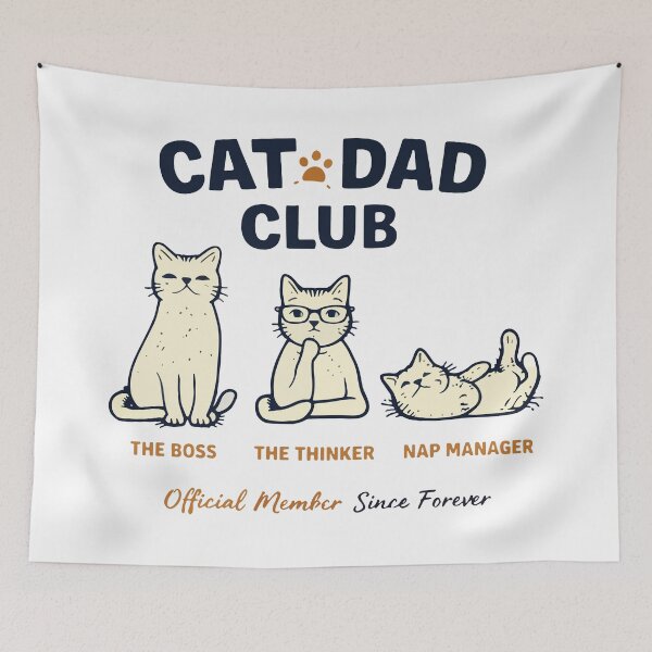 Item preview, Funny Cat Dad Club Toe Bean Aficionado Shirt designed and sold by Dimalol.