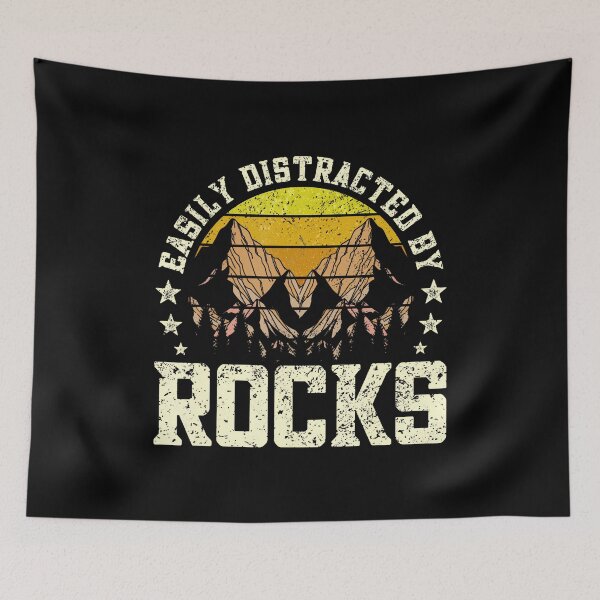 Item preview, Easily Distracted By Rocks Geology Collecting Lovers Funny designed and sold by godzillabro.