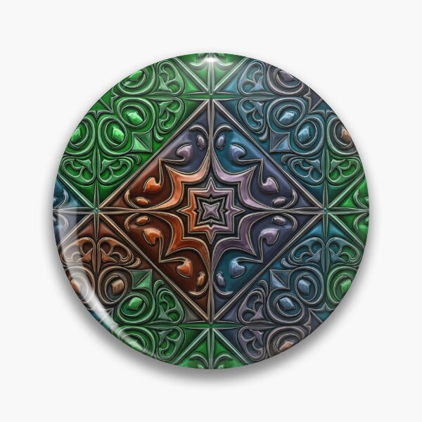 Item preview, Ornate Jewel-Tone Tile Seamless Pattern designed and sold by Kaleidoscope Print.