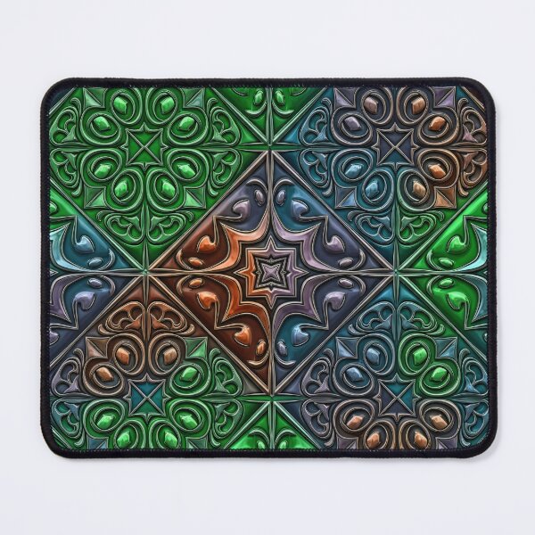 Item preview, Ornate Jewel-Tone Tile Seamless Pattern designed and sold by Kaleidoscope Print.