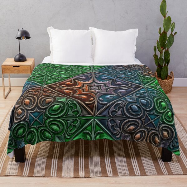 Item preview, Ornate Jewel-Tone Tile Seamless Pattern designed and sold by Kaleidoscope Print.