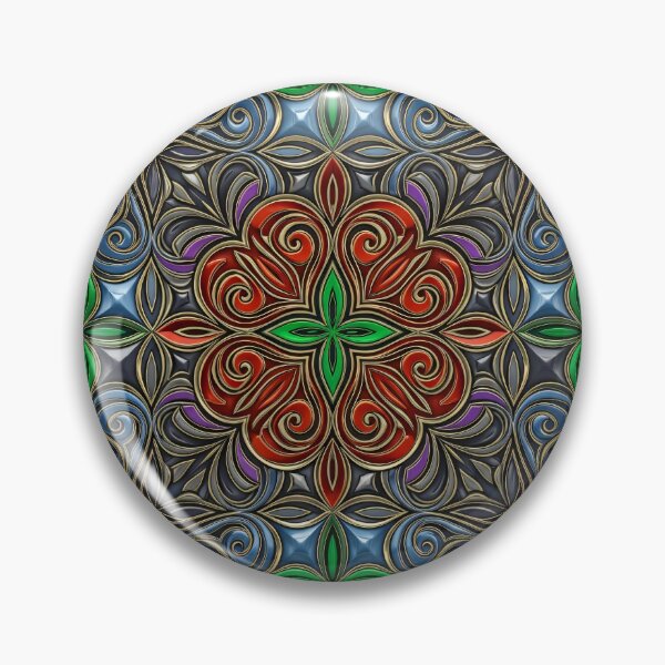 Item preview, Baroque Filigree Rosette Seamless Pattern designed and sold by Kaleidoscope Print.
