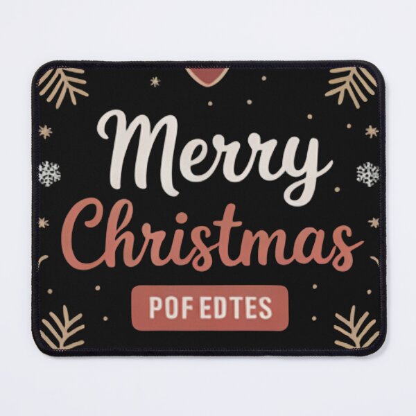 Item preview, Merry Christmas Typography Design – Cozy Festive Holiday Quote Art designed and sold by A1MarketDesigne.