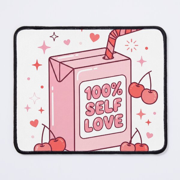 Item preview, 100% Self Love Juice Box | Kawaii Pink Aesthetic designed and sold by GemajoStudio.