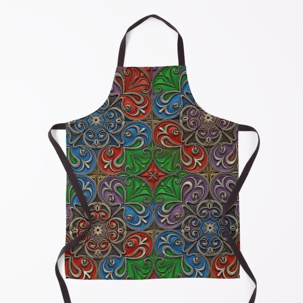 Item preview, Embossed Enamel Rosette Tiles Seamless Pattern designed and sold by Kaleidoscope Print.