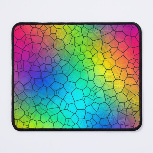 Item preview, Rainbow Stained Glass Mosaic Gradient Seamless Pattern designed and sold by Kaleidoscope Print.