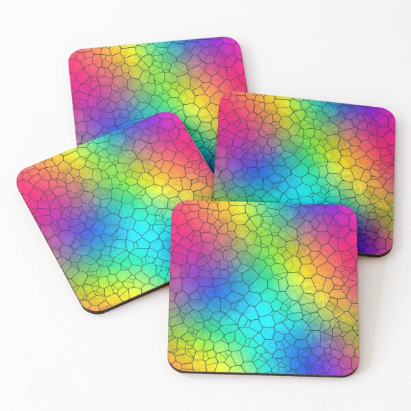 Item preview, Rainbow Stained Glass Mosaic Gradient Seamless Pattern designed and sold by Kaleidoscope Print.