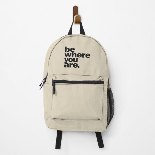 Item preview, Be Where You Are – Mindful Minimal Quote Design designed and sold by Irene Catchmind.