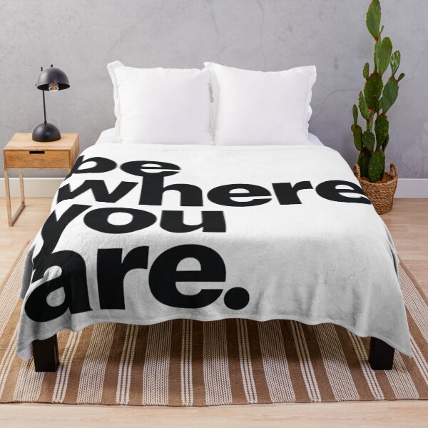 Item preview, Be Where You Are – Mindful Minimal Quote Design designed and sold by Irene Catchmind.