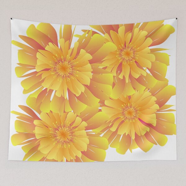 Item preview,  Natural pattern of a bouquet of flowers with orange-yellow petals. designed and sold by wonghong.