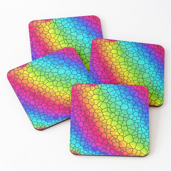 Item preview, Diagonal Rainbow Stained Glass Mosaic Seamless Pattern designed and sold by Kaleidoscope Print.