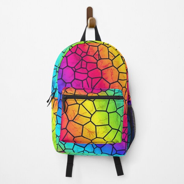 Item preview, Diagonal Rainbow Stained Glass Mosaic Seamless Pattern designed and sold by Kaleidoscope Print.