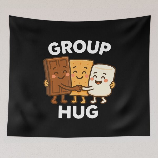 Item preview, Kawaii S'Mores Campfire Group Hug Camping designed and sold by scottsurswab.