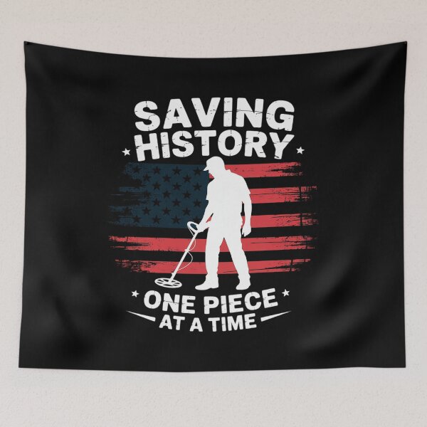 Item preview, Saving History American Flag USA Metal Detecting designed and sold by duolastgend.