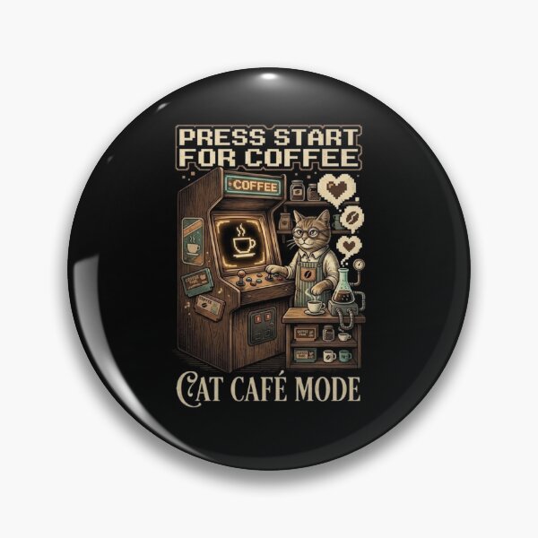Item preview, Retro Arcade Cat Cafe Barista designed and sold by MJO80.