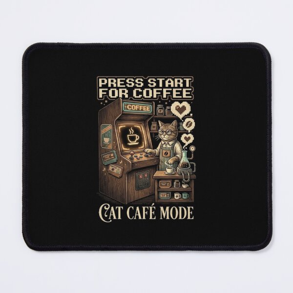 Item preview, Retro Arcade Cat Cafe Barista designed and sold by MJO80.