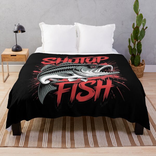 Item preview, Shut Up & Fish Angling Fishing Trout Bass Angler Fishing designed and sold by duolastgend.
