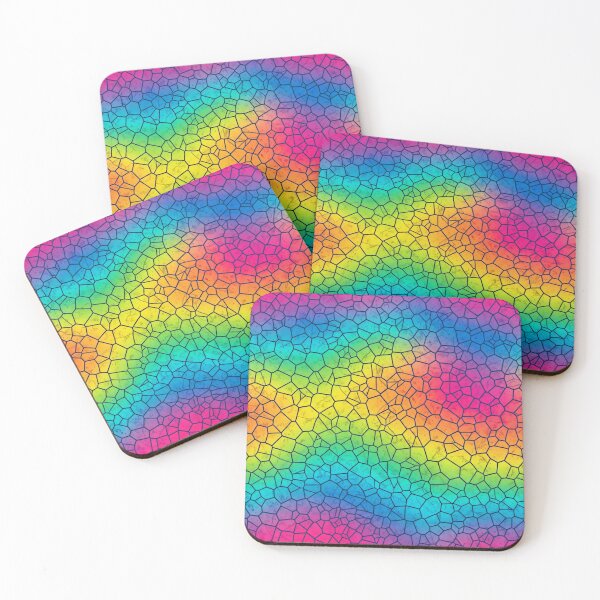 Item preview, Spiral Rainbow Stained Glass Mosaic Seamless Pattern designed and sold by Kaleidoscope Print.