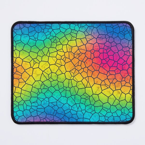 Item preview, Spiral Rainbow Stained Glass Mosaic Seamless Pattern designed and sold by Kaleidoscope Print.