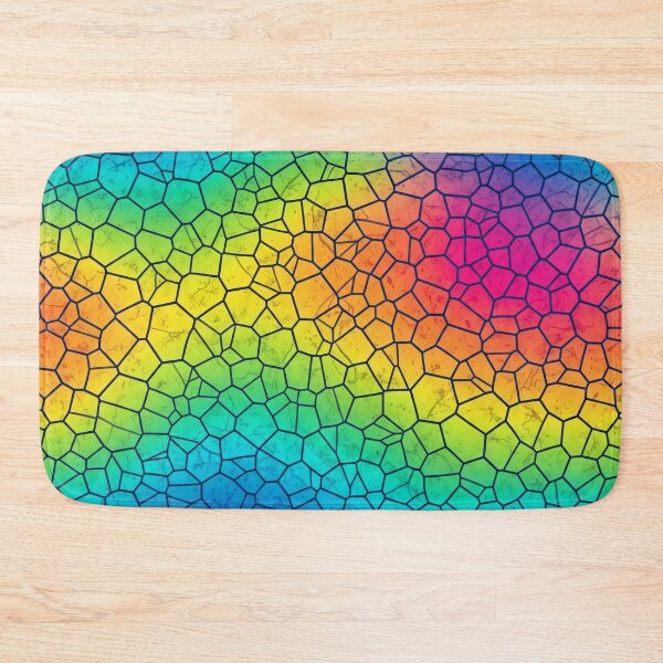 Item preview, Spiral Rainbow Stained Glass Mosaic Seamless Pattern designed and sold by Kaleidoscope Print.