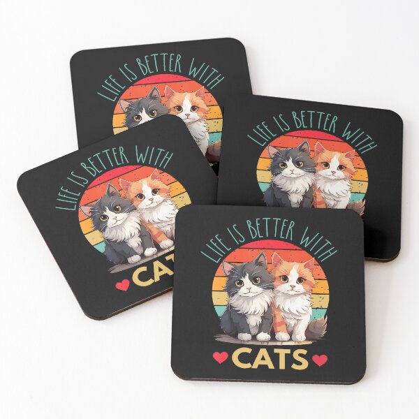 Item preview, Life Is Better With Cats Valentine's Mother's Day Cat Lover designed and sold by huftyfnruppe.