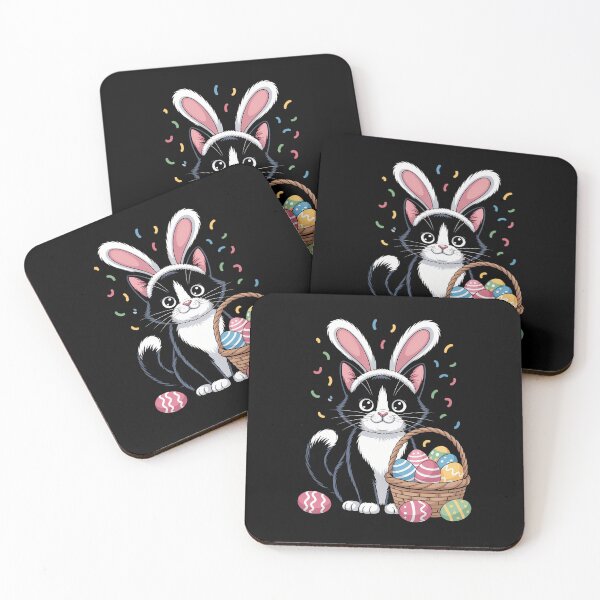 Item preview, Easter Day Cat Bunny Eggs Rabbit designed and sold by KarstenNoanra.