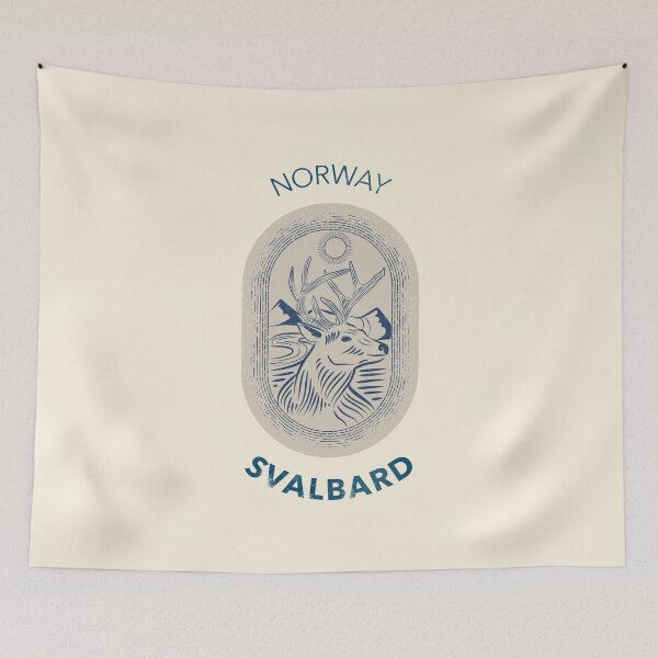 Item preview, Svalbard Norway Reindeer Longyearbyen Arctic Nation Gateway To The North Pole designed and sold by GraTEEtude.