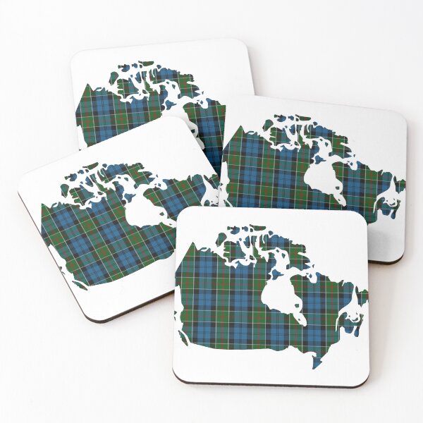 Item preview, Colquhoun Clan Tartan on Map of Canada designed and sold by clantartans.