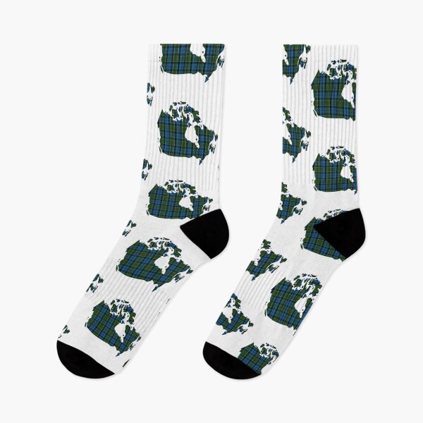 Item preview, Colquhoun Clan Tartan on Map of Canada designed and sold by clantartans.