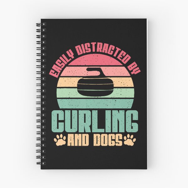 Item preview, Easily Distracted By Curling And Dogs Lover Curling designed and sold by knjisapueyesq.