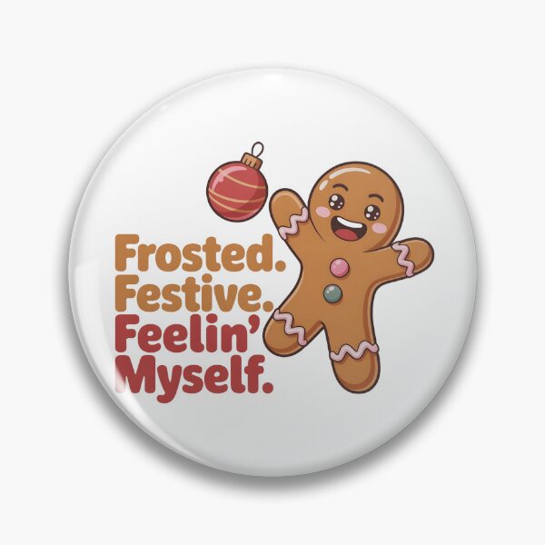 Item preview, Funny Gingerbread Christmas T-Shirt – Frosted Festive Quote – Holiday Cookie Humor Gift designed and sold by SoftyDesigns.