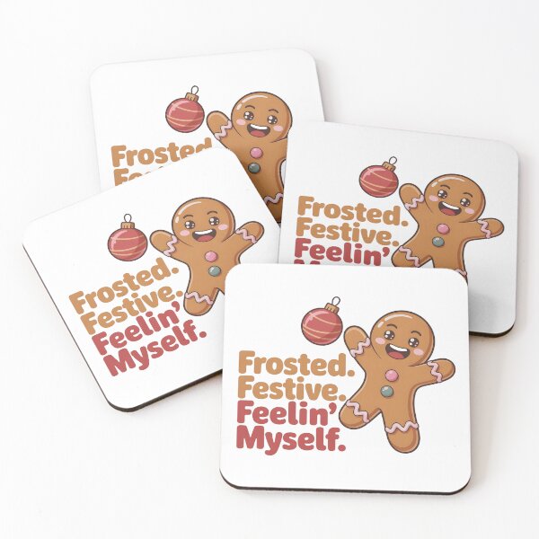 Item preview, Funny Gingerbread Christmas T-Shirt – Frosted Festive Quote – Holiday Cookie Humor Gift designed and sold by SoftyDesigns.