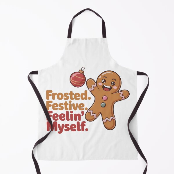 Item preview, Funny Gingerbread Christmas T-Shirt – Frosted Festive Quote – Holiday Cookie Humor Gift designed and sold by SoftyDesigns.