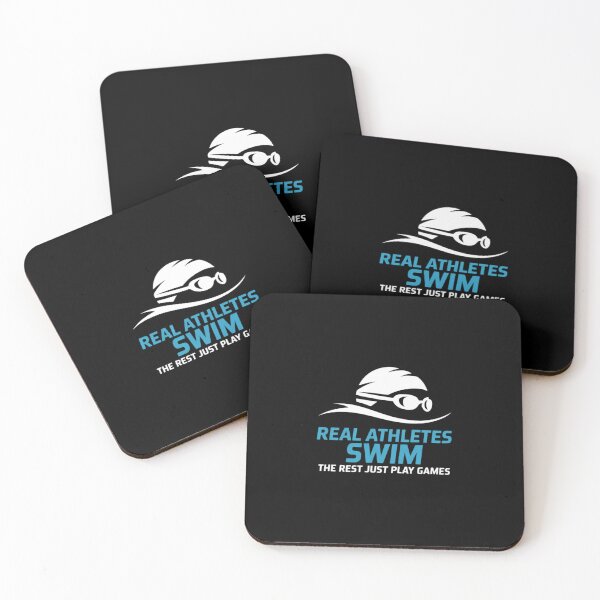Artikelvorschau, Echte Athleten schwimmen – Schwimmen, Schwimmer, Wassersport entworfen und verkauft von duolastgend.