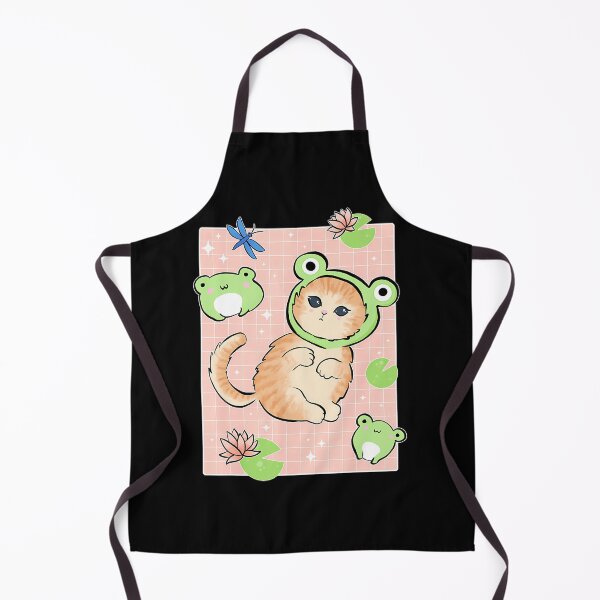 Item preview, Kawaii Frog Cat In Frog Hat designed and sold by cerdaheor5.