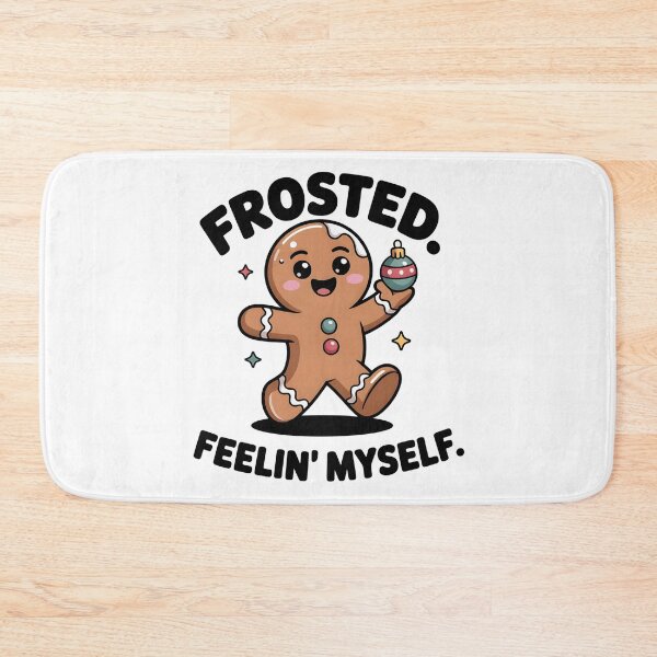 Item preview, Cheerful Gingerbread Christmas Tee – Frosted Cookie Joke – Holiday Celebration Gift designed and sold by SoftyDesigns.