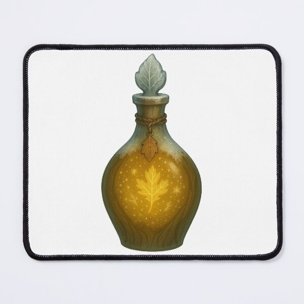 Item preview, Winter Dryad Sap Potion – Golden Forest Alchemy Sticker designed and sold by AlcheArtsStudio.