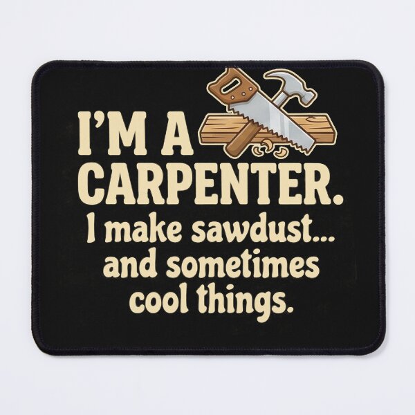 Item preview, I'm A Carpenter I Make Sawdust And Cool Things - Funny Woodworking Art designed and sold by AdyKurniawan.